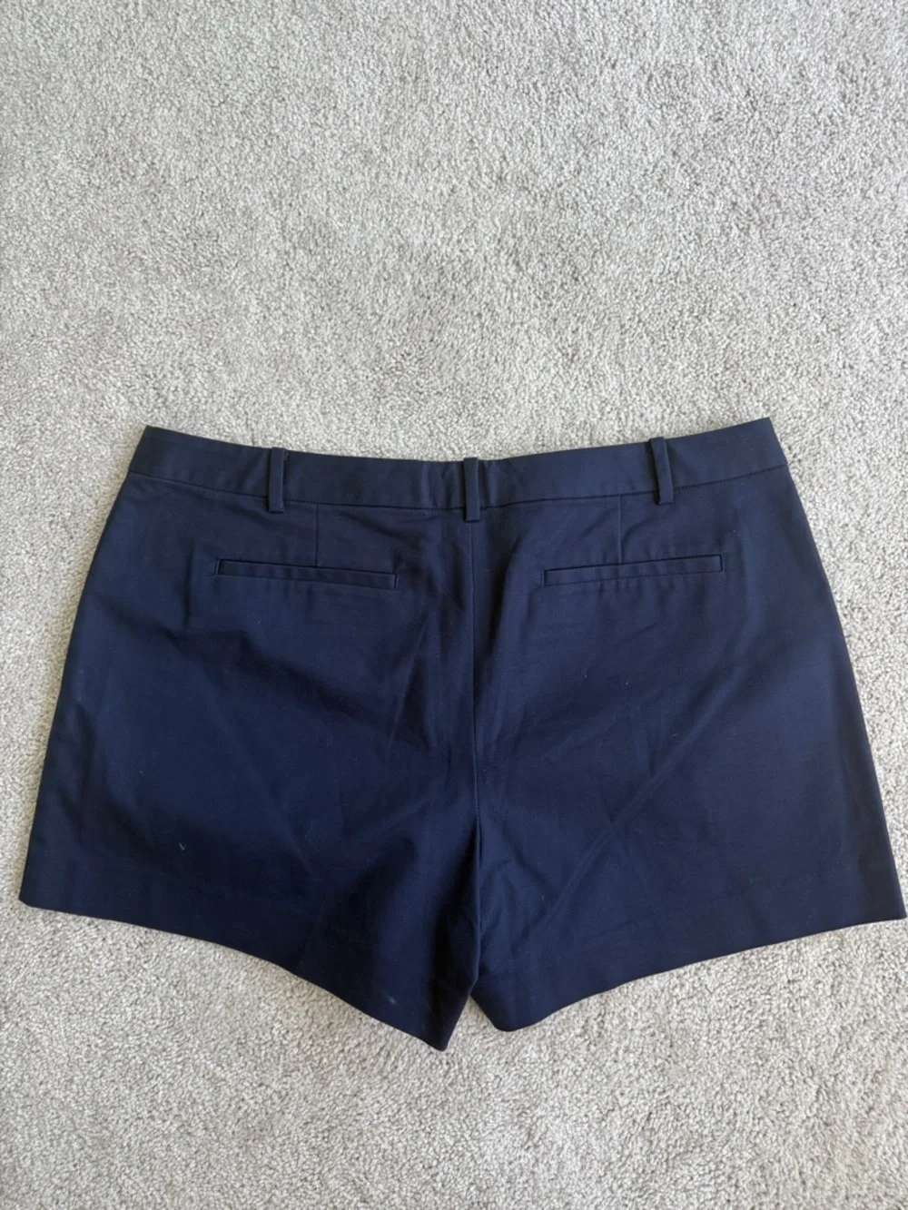 Michael Kors Navy Cotton Blend Twill Shorts – Women’s Size 14 – New Without Tags
